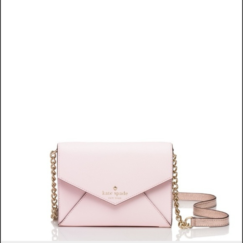 Kate Spade Light Pink Envelope Crossbody Bag